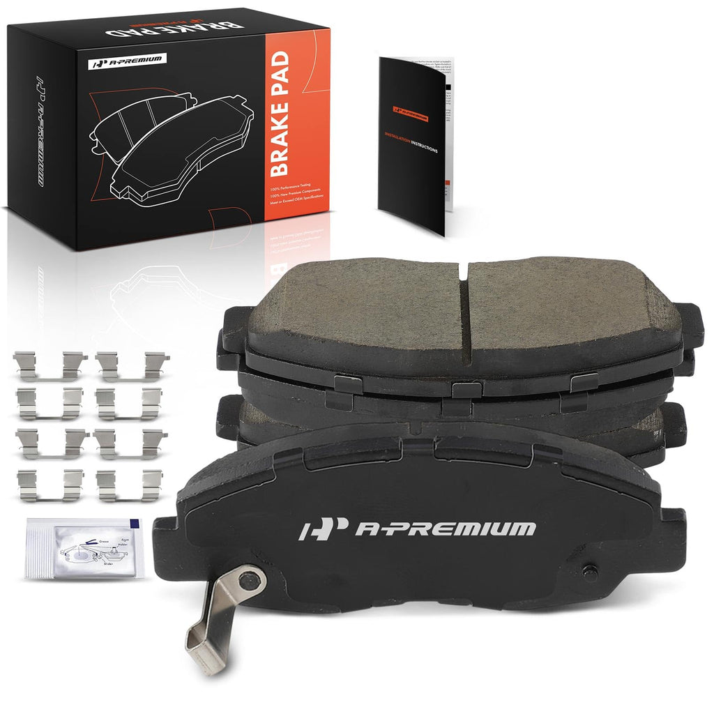 A-Premium Front Ceramic Brake Pads Compatible with Honda & Acura