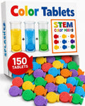 Bath Color Tablets for Kids, 150 Fizzy Bath Bombs & Bath Toys