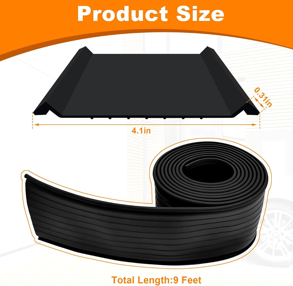 Garage Door Seals - 9 FT Fit for Clopay Single Slot Garage Door Rubber Bottom Weather Seal Replacement Weatherproof