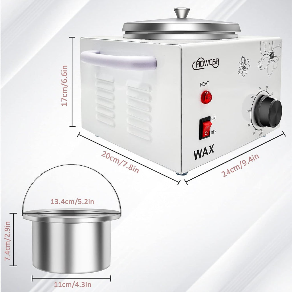Professional Waxing Kit Wax Warmer Single Pot Wax Heater for Hair Removal | Single Pot Waxing Warmer with Non-Stick