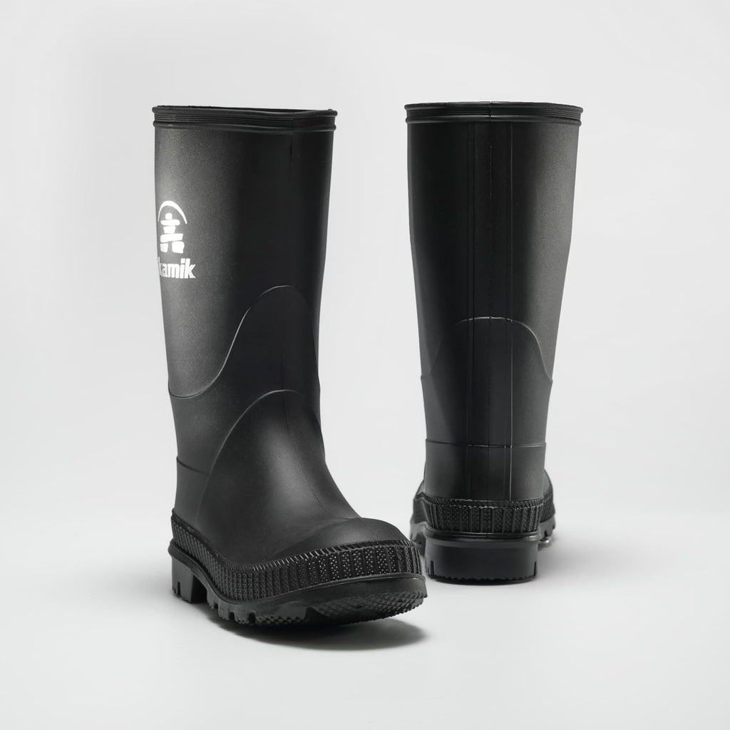 Kid Stomp Rain Boots - Waterproof Rain Boots for Boys & Girls - Slip-Resistant Mud Traction Footwear - Easy Pull-On