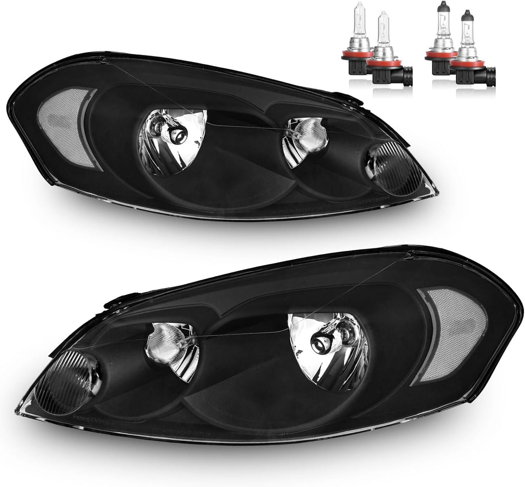 Halogen Headlights for 2006-2013 Chevy Impala