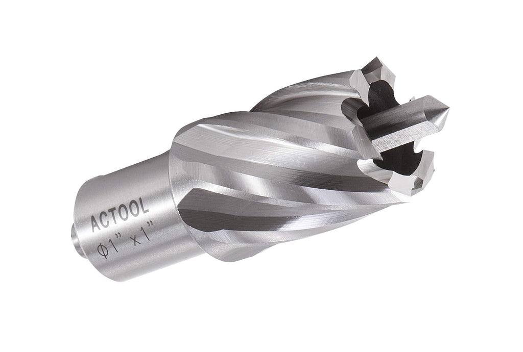1" Diameter × 1" Depth of Cut HSS ANNULAR Cutter with 3/4'' Weldon Shank