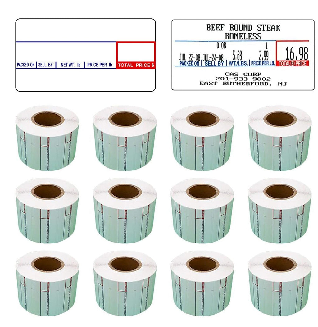 LST-8000 Printing Scale Label, 58 x 30 mm, Non-UPC, 12 Rolls Per Case