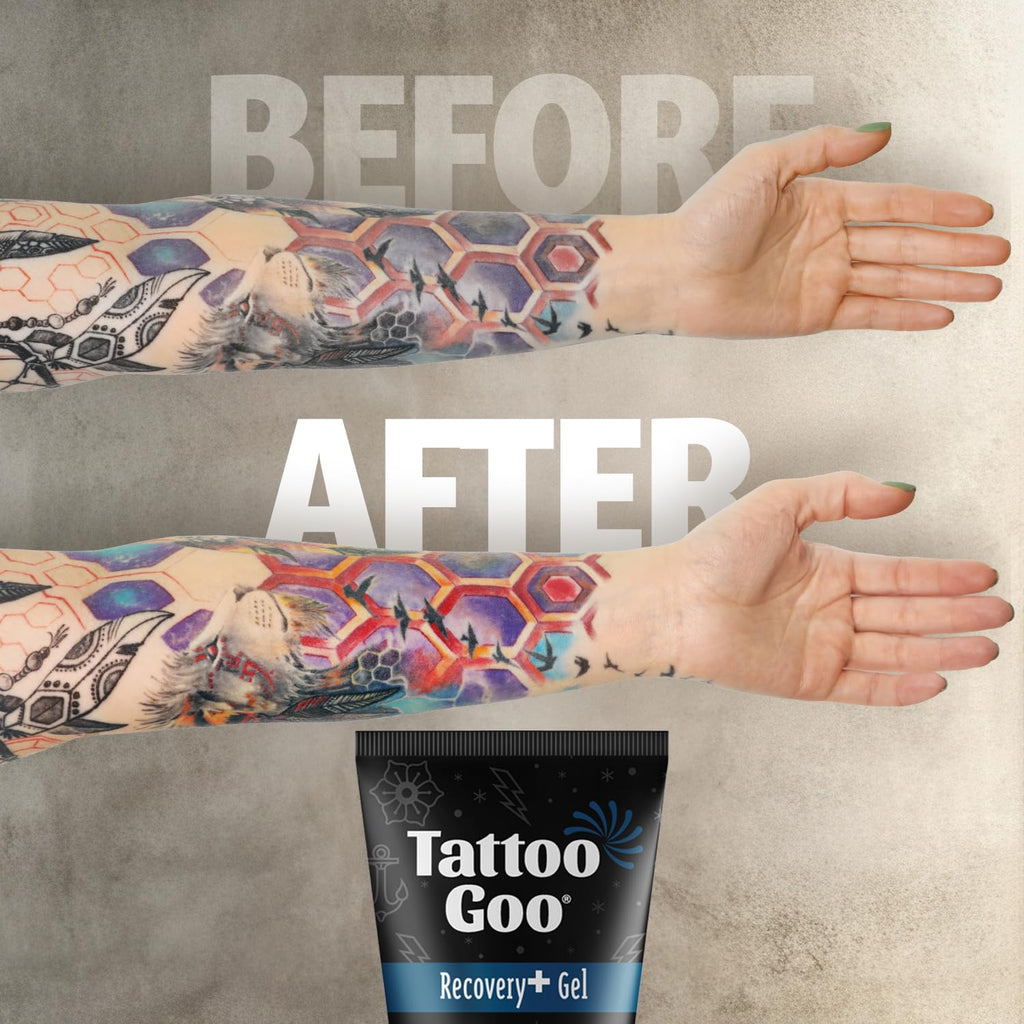 Recovery Gel for Tattoo Aftercare, 2 oz, Hydrates & Enhances Healing, Non-Greasy with Panthenol, Allantoin & Glycerin