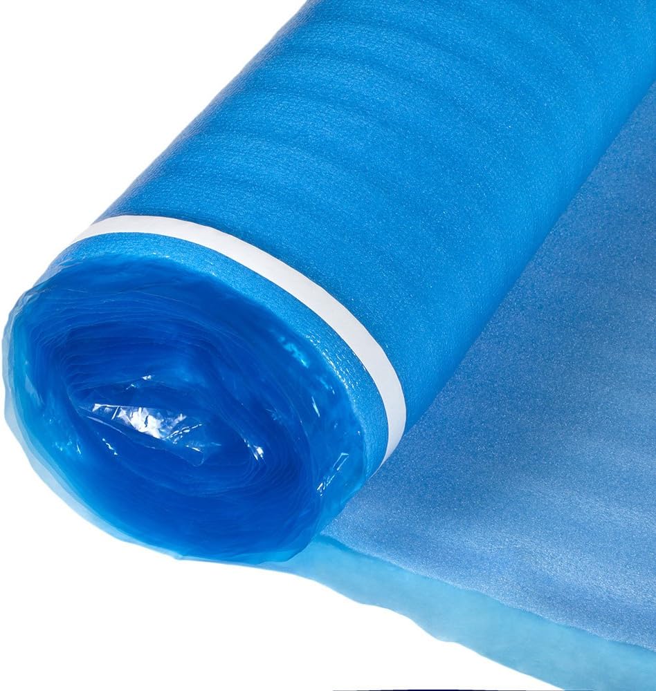 3in1 Vapor Barrier Flooring Underlayment w/Overlap and pre-Attached Tape Strip - Bestlaminate- 2mm - 500sq.ft (Bundle