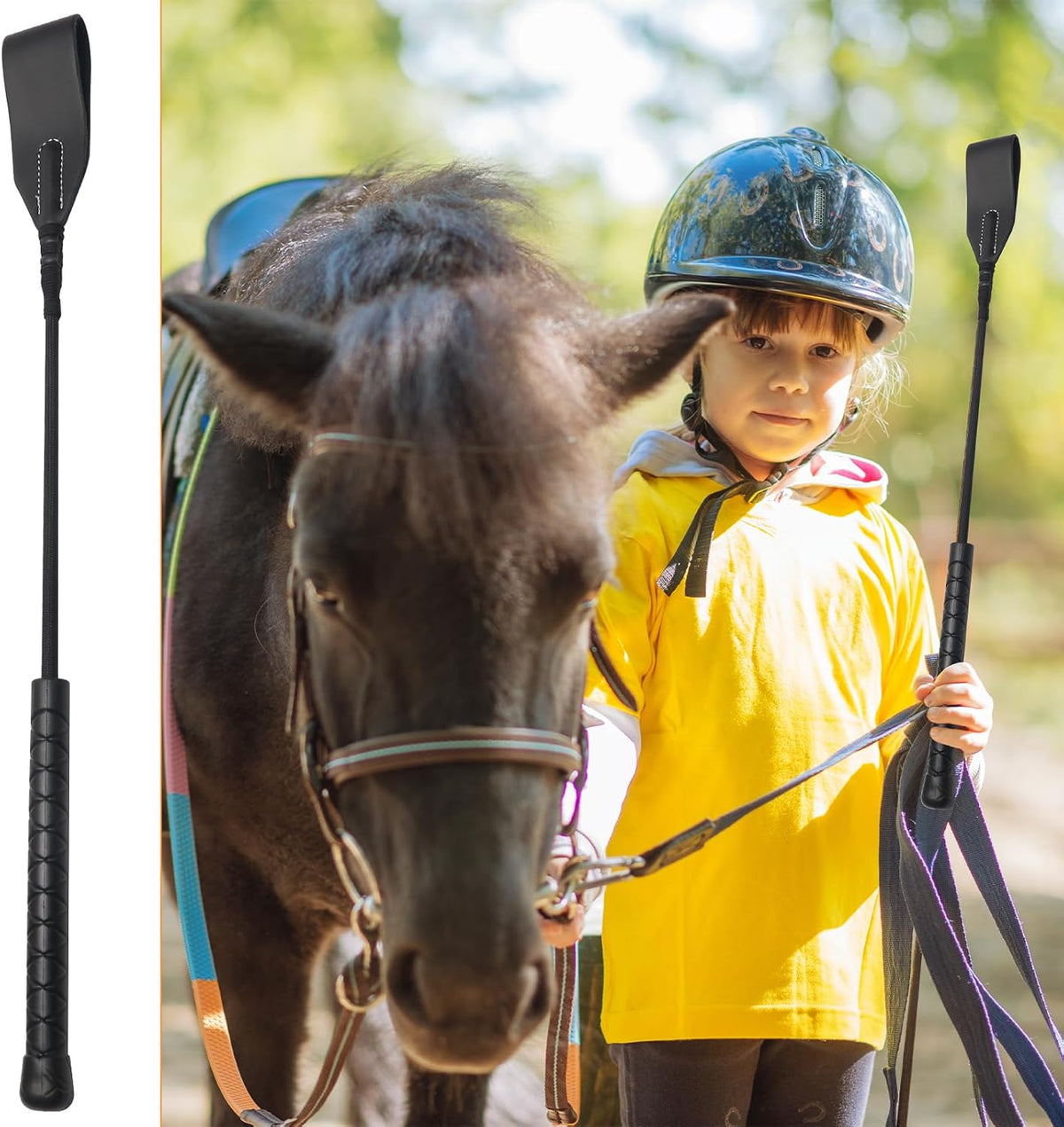 18 inch Riding Crop for Horse Horse Whip with PU Leather