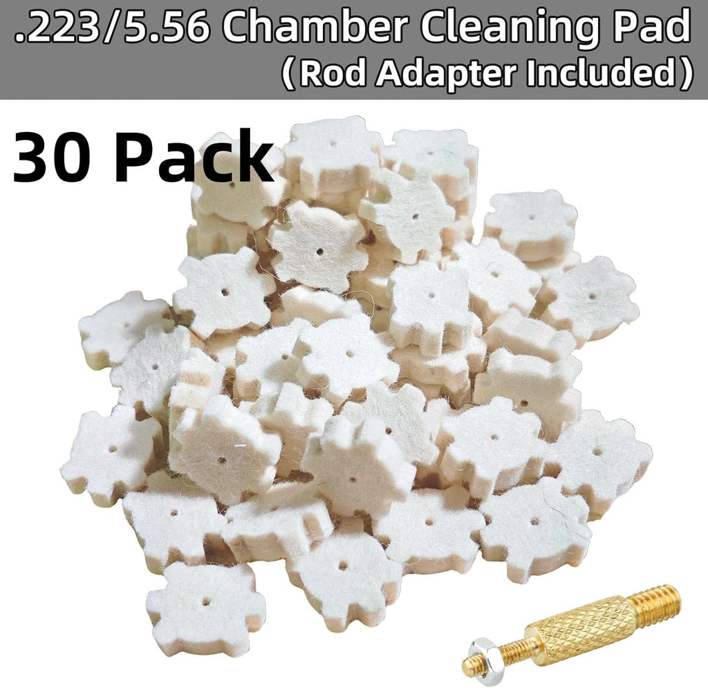 Universal Gun Cleaning Kit for .22 .223Cal 5.56mm .22LR Rifle Pistol, Bore Chamber Brush,Bore Mop,Gun Snake,Star