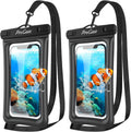 2 Pack Floating Waterproof Phone Pouch, IPX8 Dry Bag for 7" Phones | Fits iPhone 17/16/15/14, Galaxy S24/S23 & Pixel
