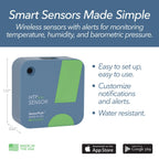 SensorPush HTP.xw Temperature, Humidity & Barometric Pressure, Bluetooth