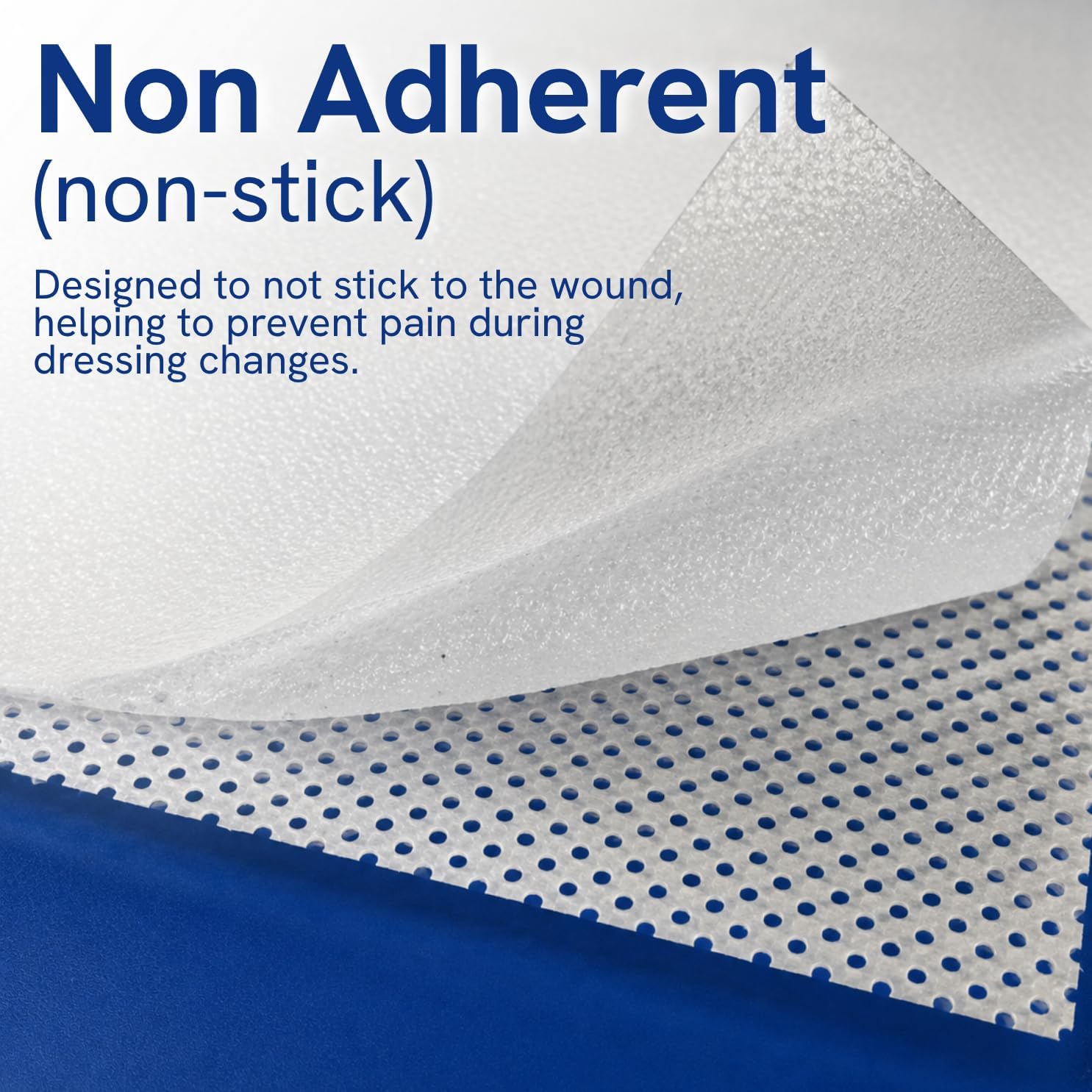 3x4 Inch - Pack 100 Non-Stick Gauze Pads for Wounds, Non-Adherent, Highly Absorbent, Painless Removal, Individually