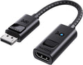 8K Unidirectional DisplayPort 1.4 to HDMI 2.1 Adapter | 8K@60Hz / 4K@240Hz, DisplayPort to HDMI 2.1 Cable Adapter