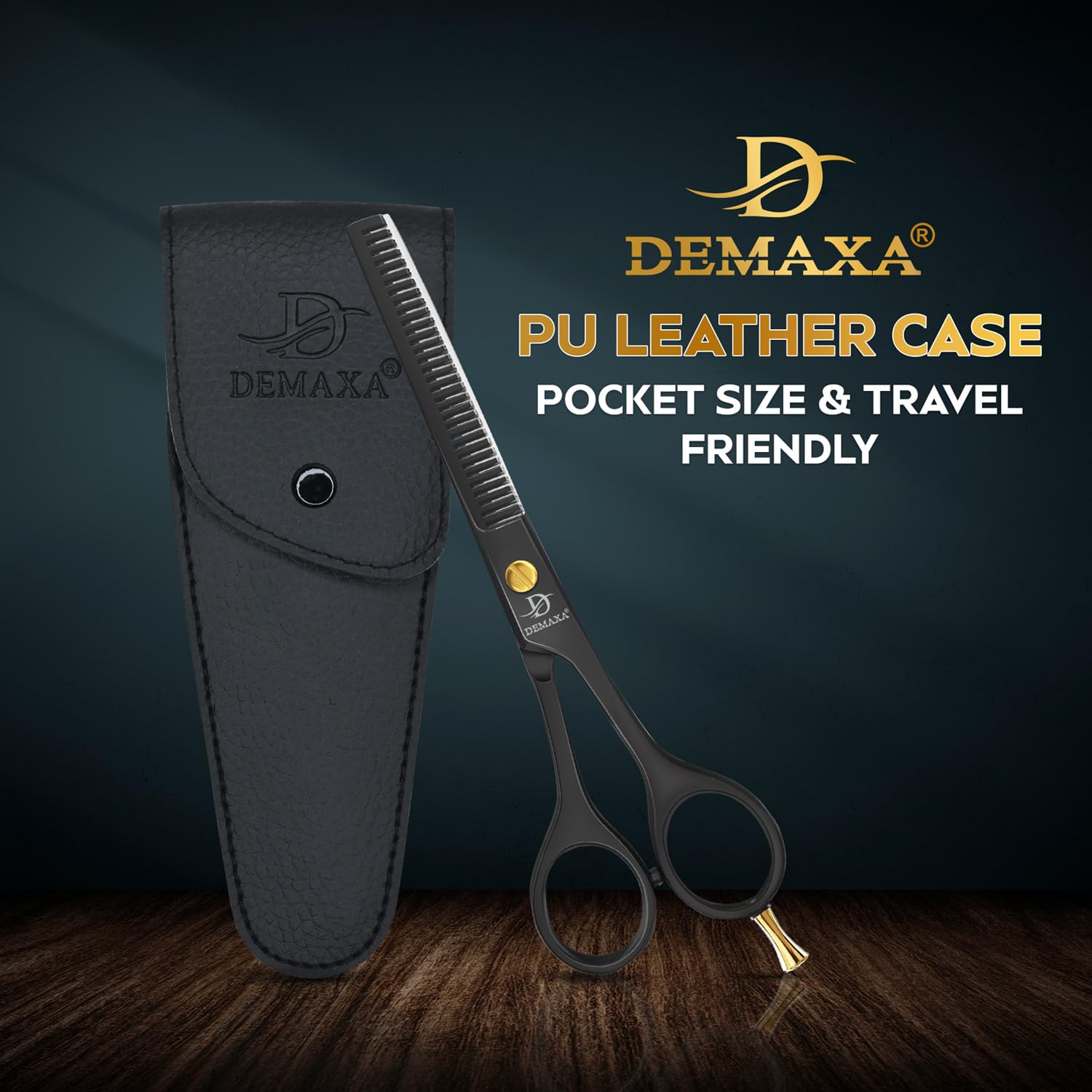 Thinning Shears for Hair Cutting - DEMAXA Hair Thinning Scissors Professional Barber’s Texturizing Shears for Salon &