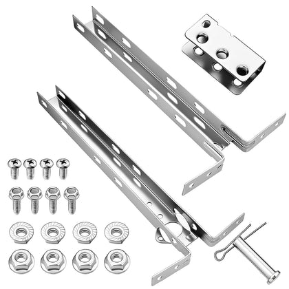 Garage Door Reinforcement Bracket Adjustable Bracket, Silver