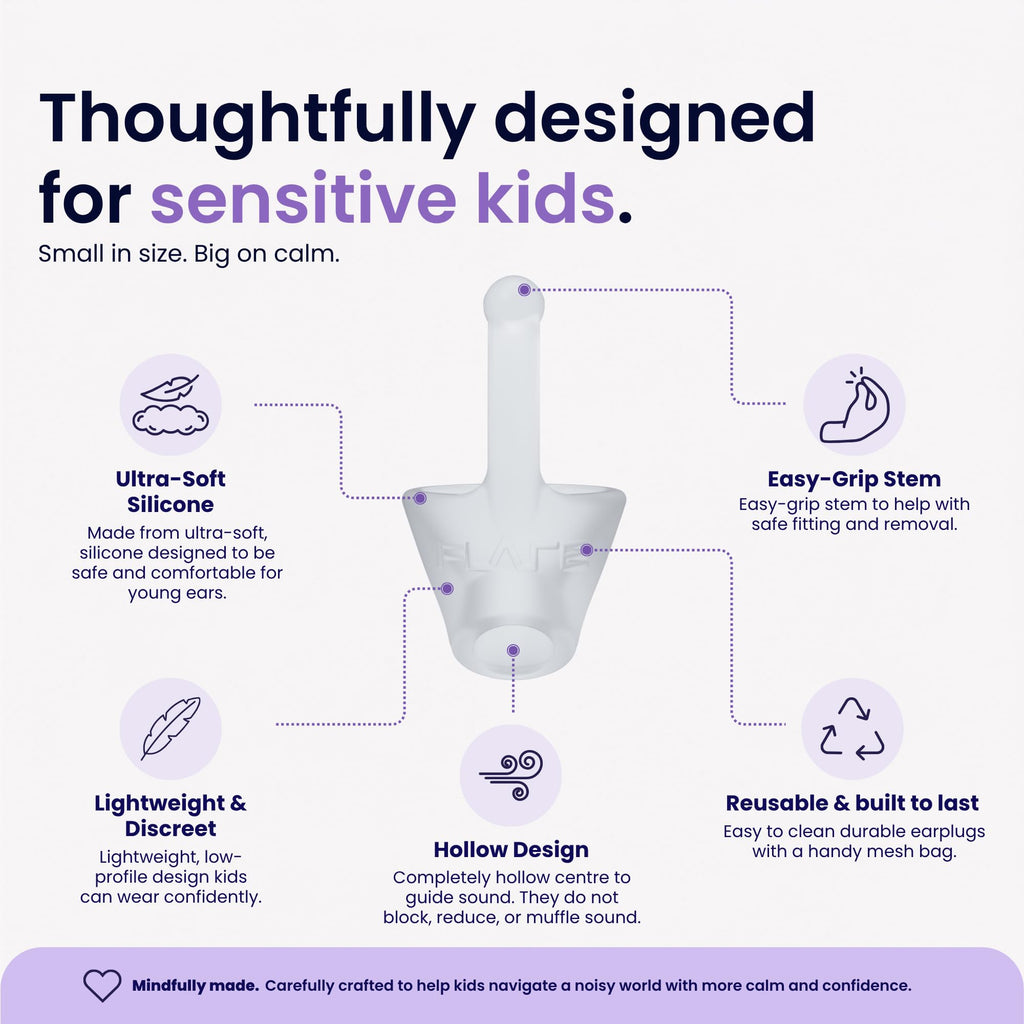 Calmer Kids | Noise Reducing Ear Plugs Alternative