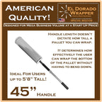 El Dorado Wrapper Stretch Wrap Dispensers (45" Handle)