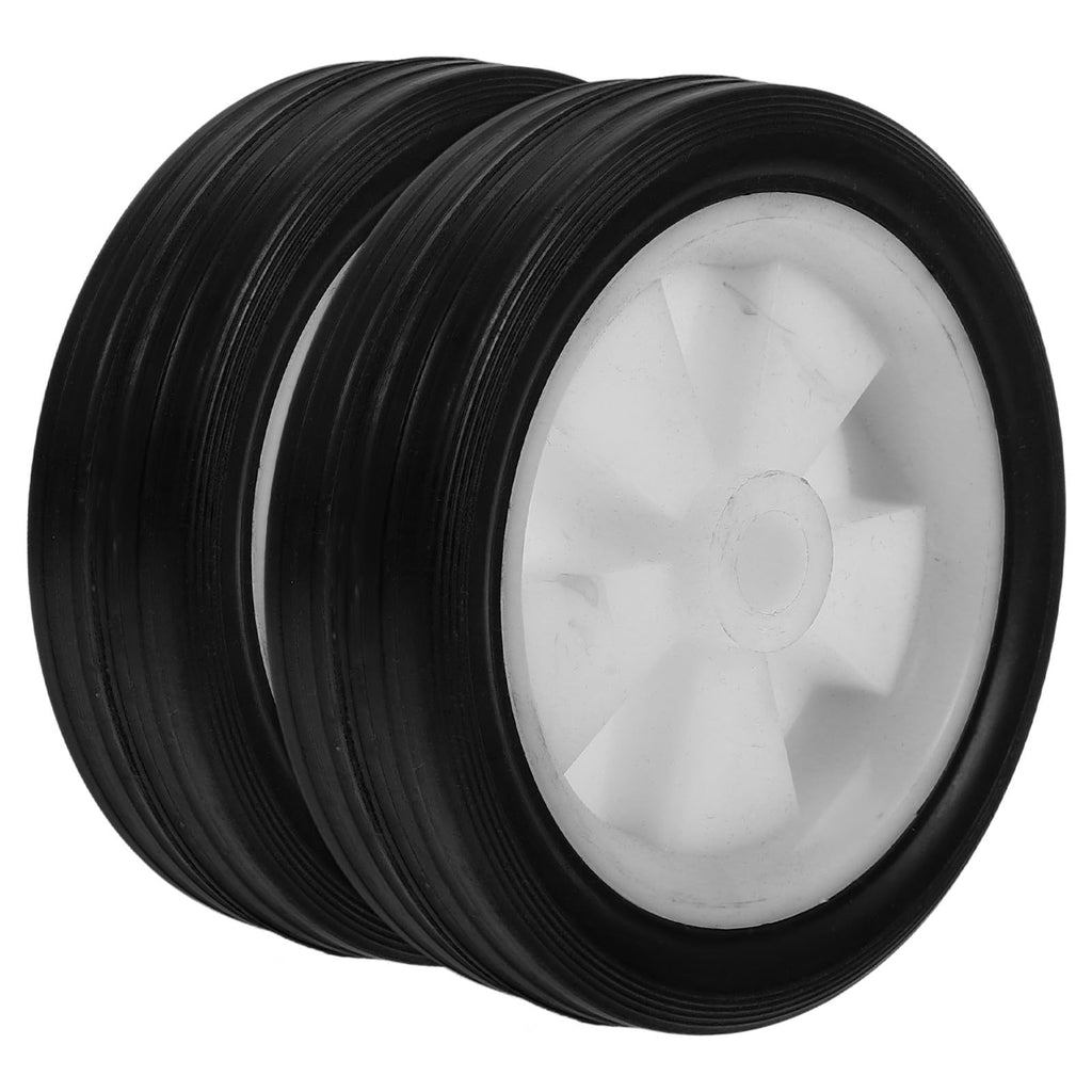2pcs Lawn Mower Replacement Wheels 13.5mm Hole Rubber PP