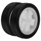 2pcs Lawn Mower Replacement Wheels 13.5mm Hole Rubber PP