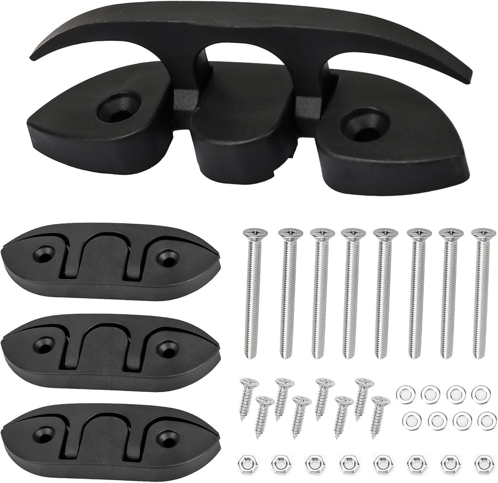 5" Folding Boat Cleat, Flip-up Boat Cleat, Nylon Pop-up Boat Cleat