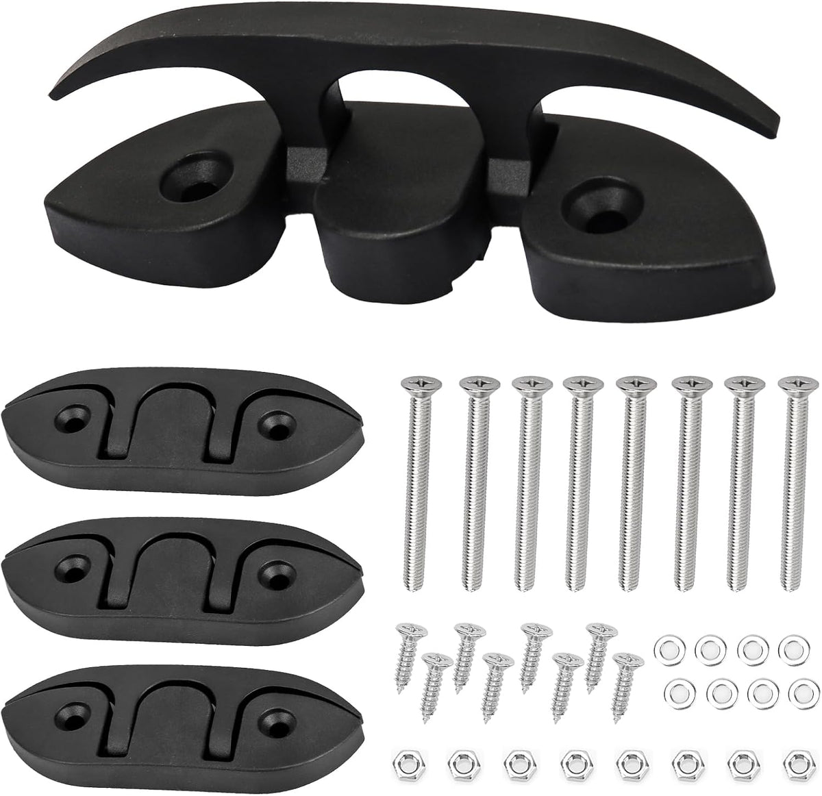 5" Folding Boat Cleat, Flip-up Boat Cleat, Nylon Pop-up Boat Cleat