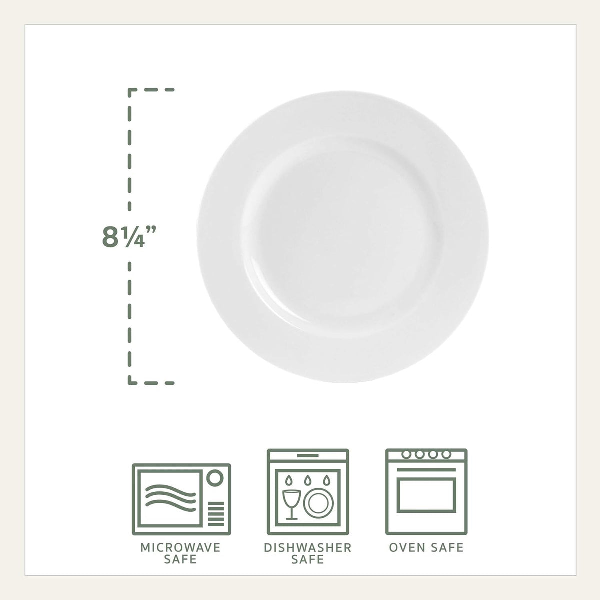 Classic Rim Set of 4 Salad Plates, 8.25 inch