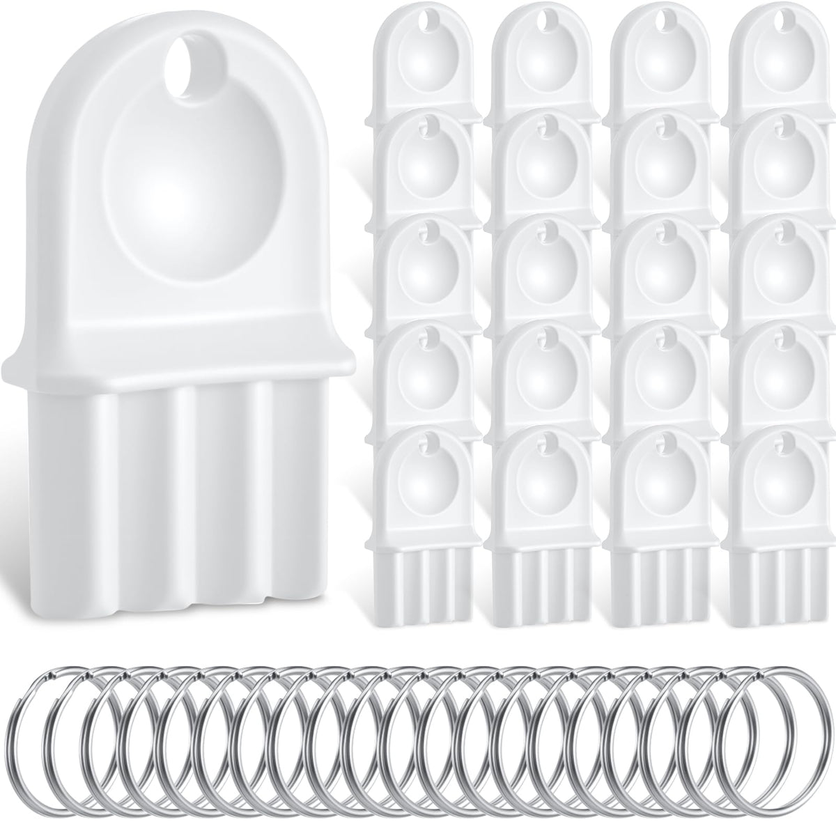 20 Pcs Paper Towel Dispenser Key, Universal Replacement, White