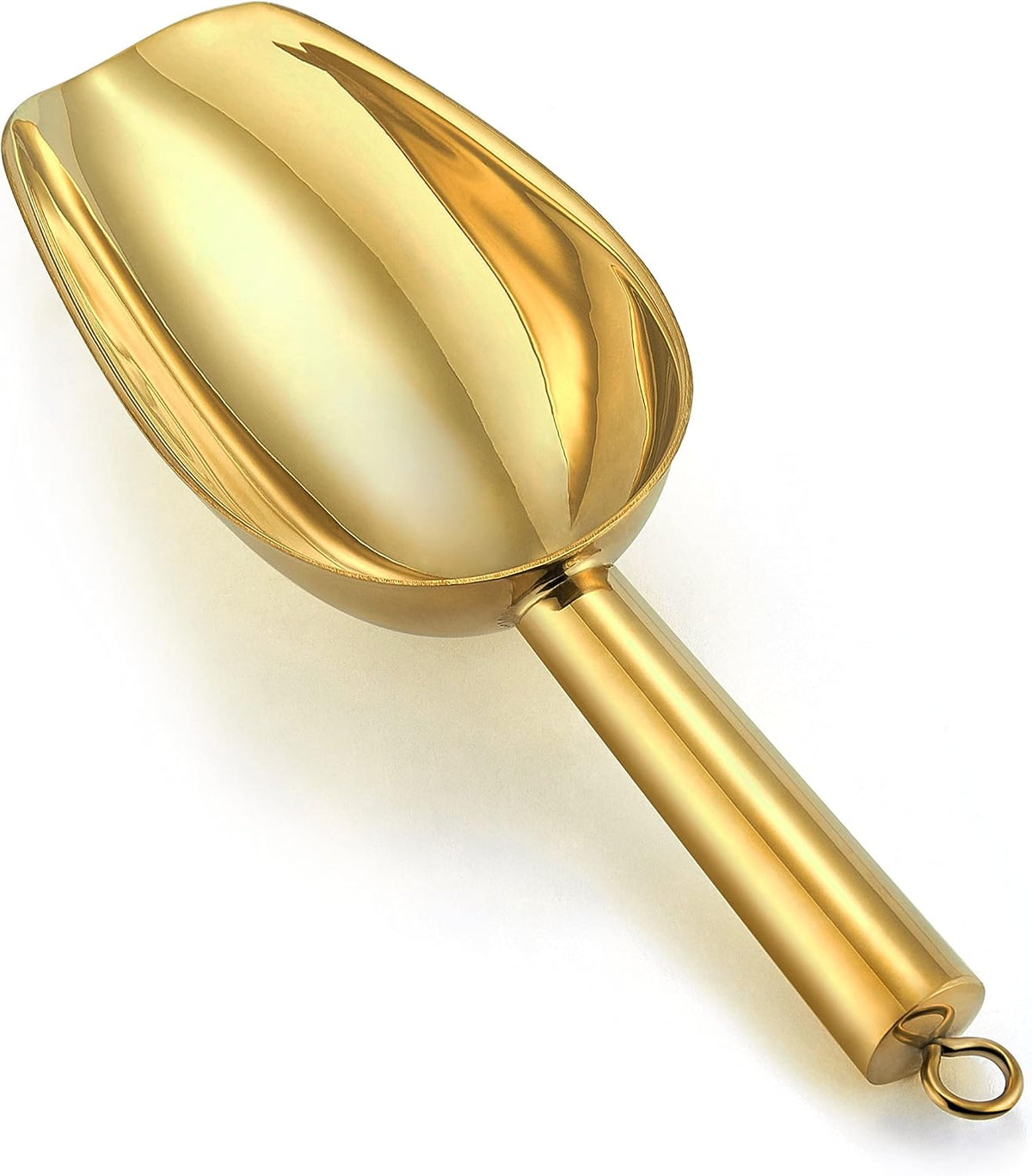 Gold Ice Scoop, 6OZ Small Stainless Steel Candy Food Scoop