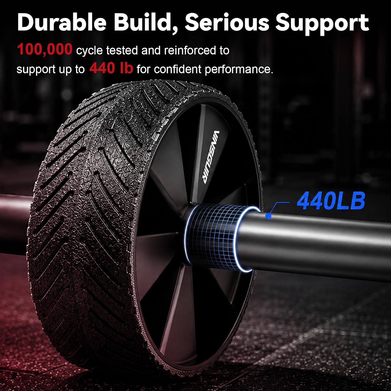 Ab Roller Wheel - Ab Workout Equipment for Abdominal & Core Strength Training, Home Gym Fitness Equipment for Men Women
