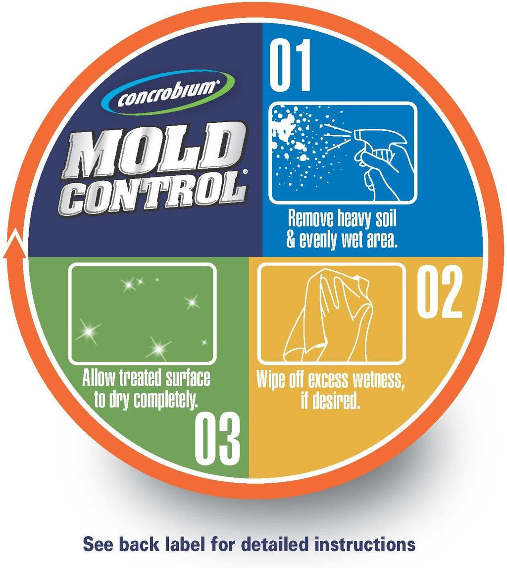 Mold Control, 32 oz Spray – Eliminates & Prevents Mold – EPA-Registered, Bleach-Free, Odorless, VOC-Free