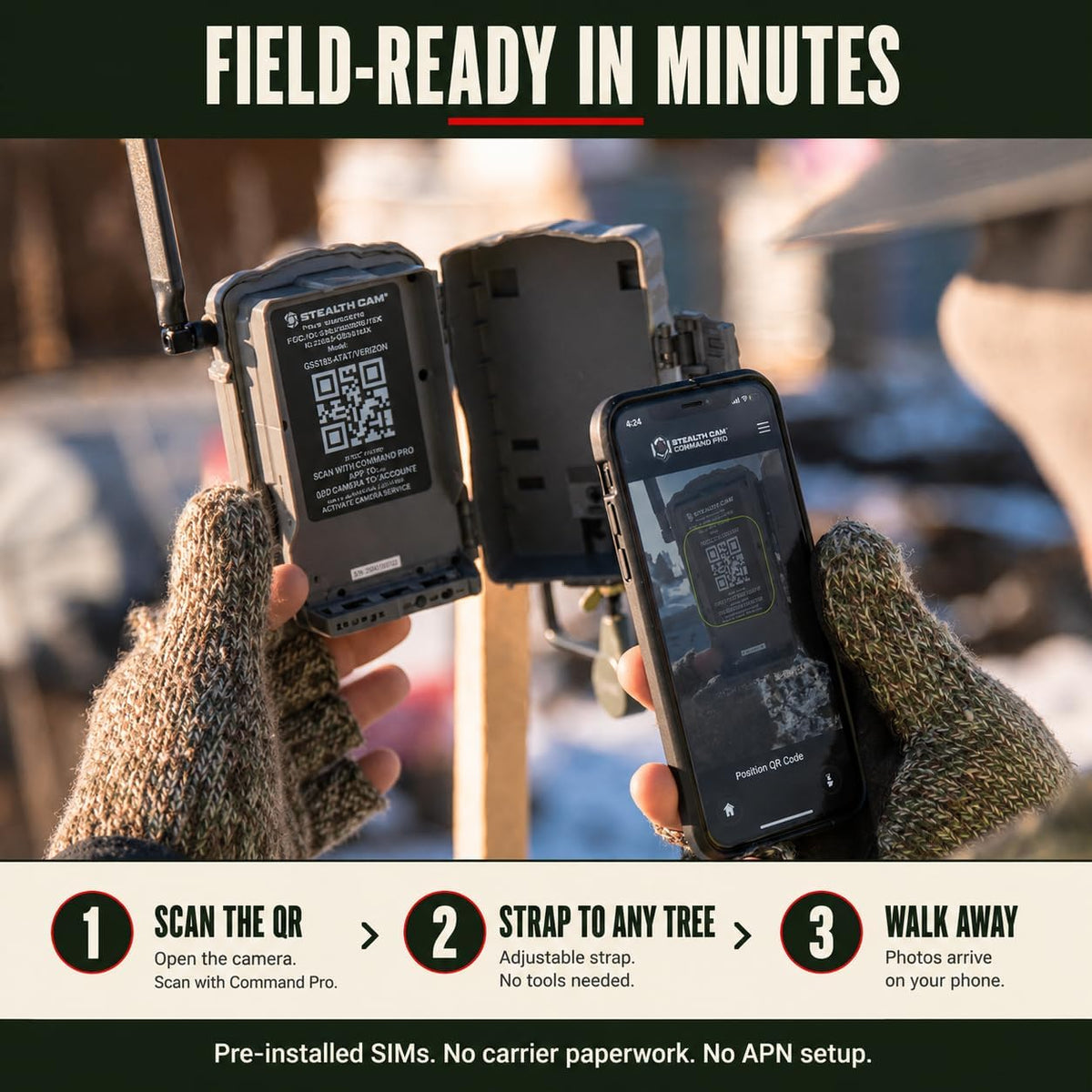 Fusion MAX 2-Pack Cellular Trail Camera Bundle with 2 Solar Panels & 2 SD Cards - 36MP Photo & 720P HD Video, 0.35