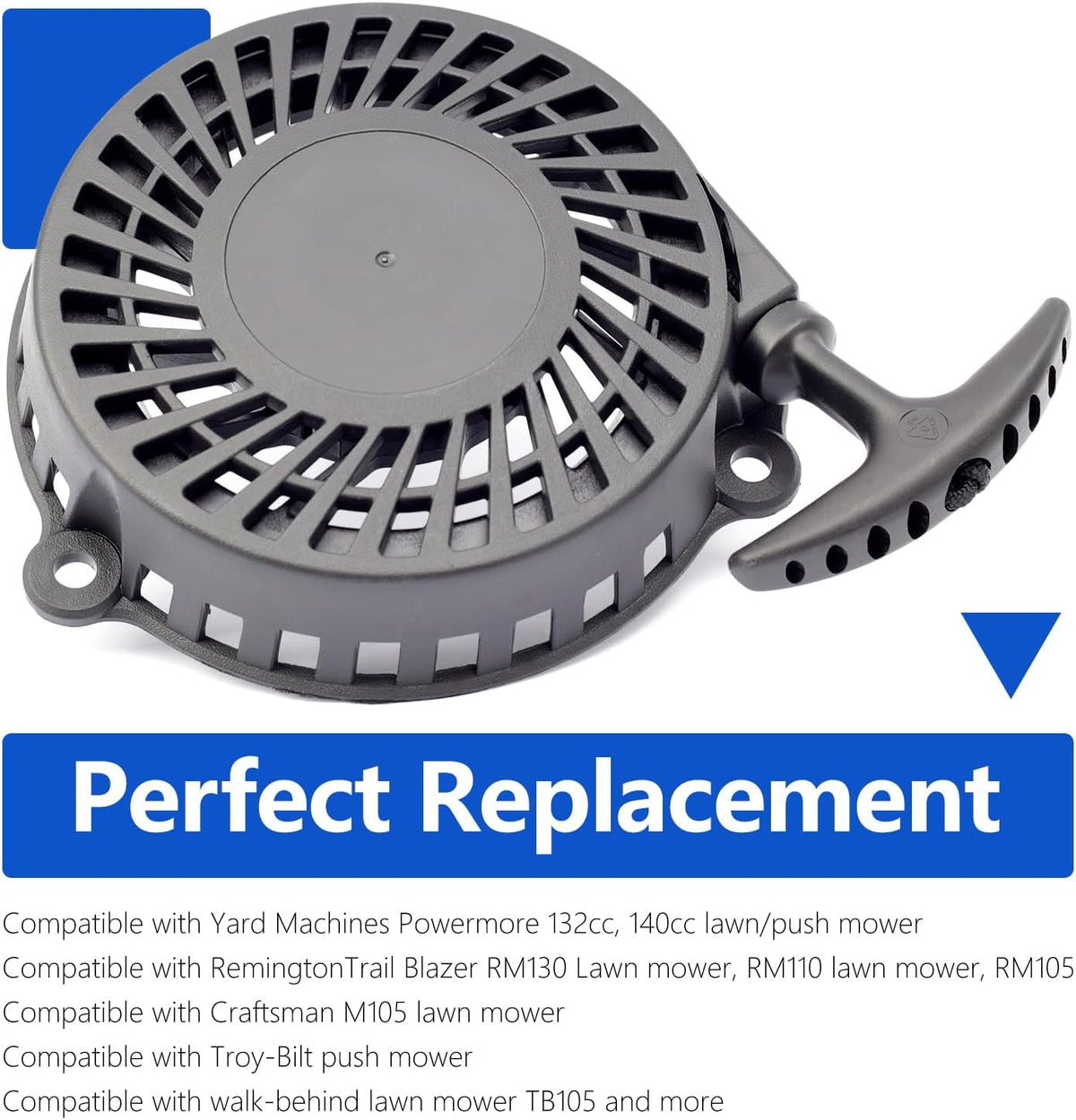 951-05167 651-05167 Recoil Starter Replacement for MTD for Powermore 132cc 140cc OHV Engine 1T65NU 1T65NUA 1T65NUB 1T65RU 1T65RUA 1T65RUB 1T65RUC