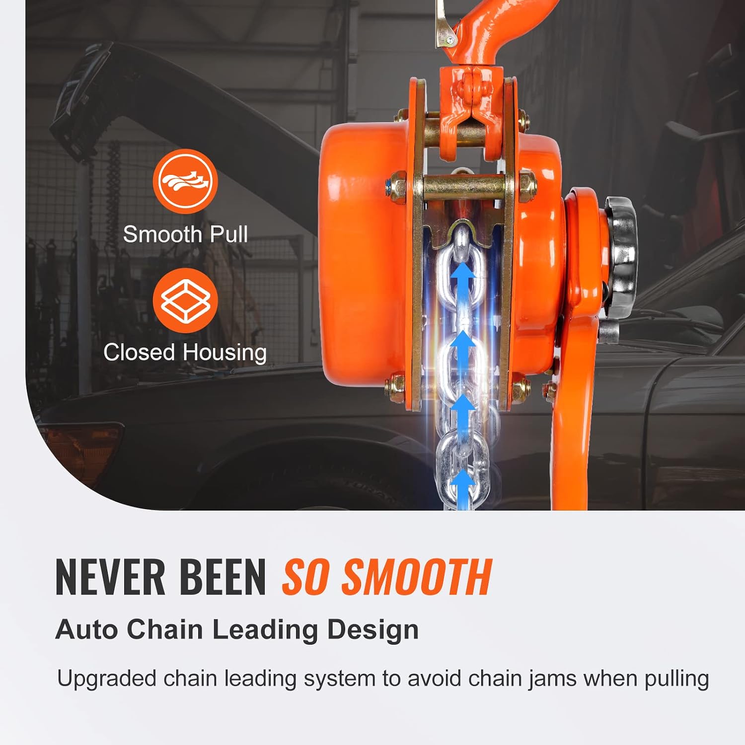 Manual Lever Chain Hoist, 3/4 Ton 1650 lbs Capacity 10 FT Come Along, G80 Galvanized Carbon Steel with Weston