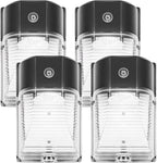 CINOTON 26W LED Wall Pack Light with Dusk to Dawn Sensor 5000k Bronze 4Pack
