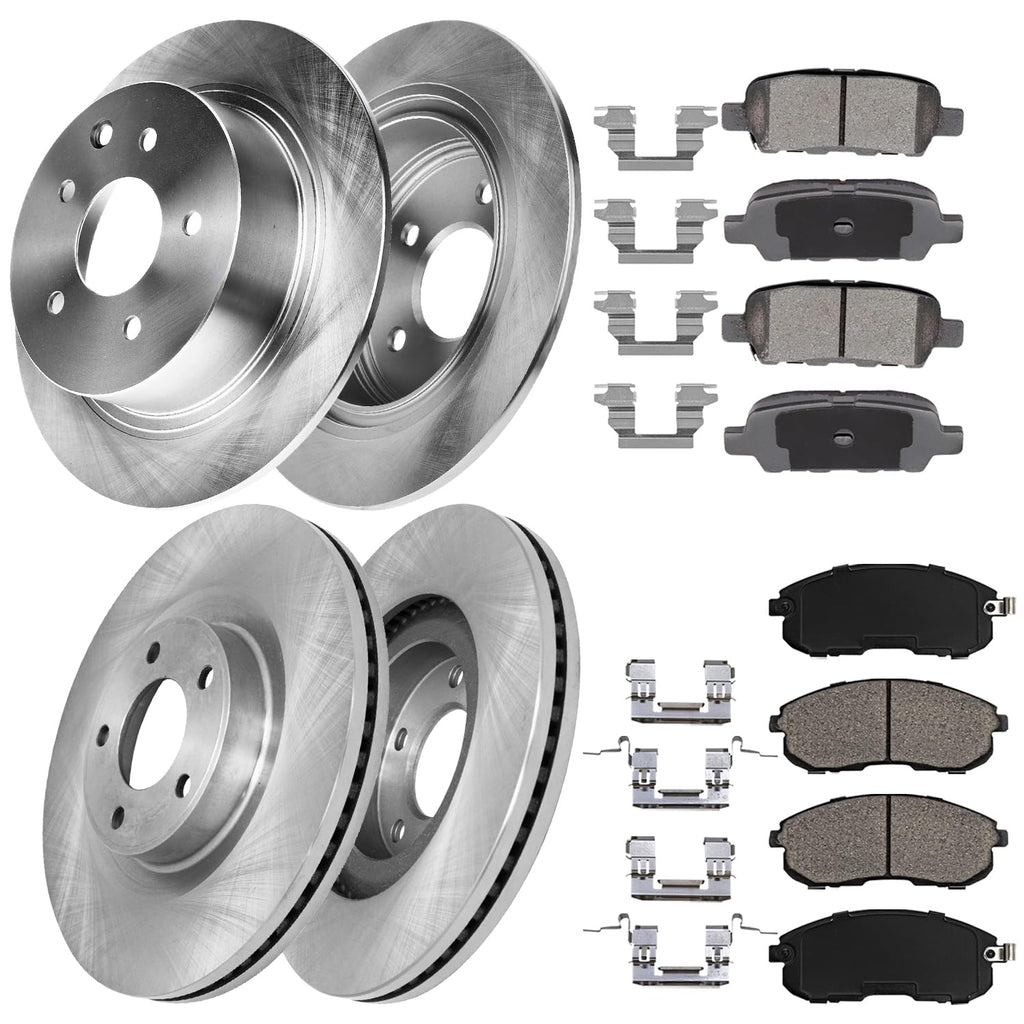 ALLCOMBO 11.65" Front 11.46" Rear Brake Kit Compatible with 2007-13 Altima