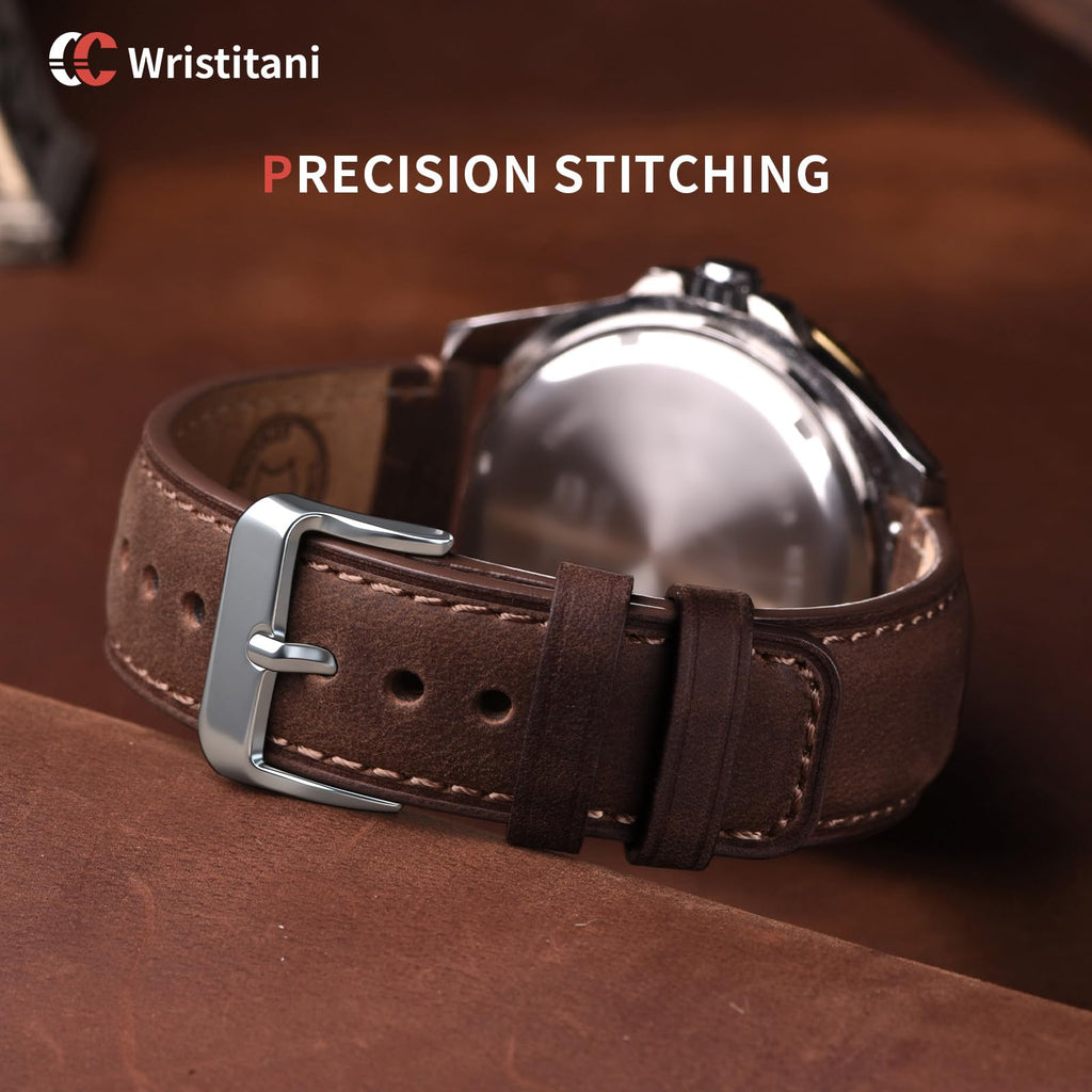 3 Pack 22mm Top Genuine Quick Release Leather Watch straps