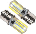 HQRP 2-Pack 110V E17 Base Silicone Crystal Dimmable LED Bulbs Warm White Compatible with LG 6912W1Z004B Microwave Light Bulb Replacement