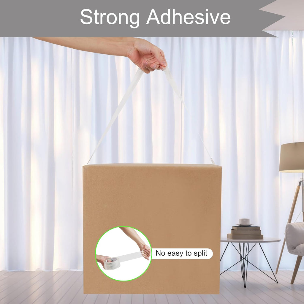 4 Rolls 55 Yards Roll, Total 220 Yards Clear Packing Tape, Heavy Duty Shipping Tape for Packaging Moving Sealing, 2.8