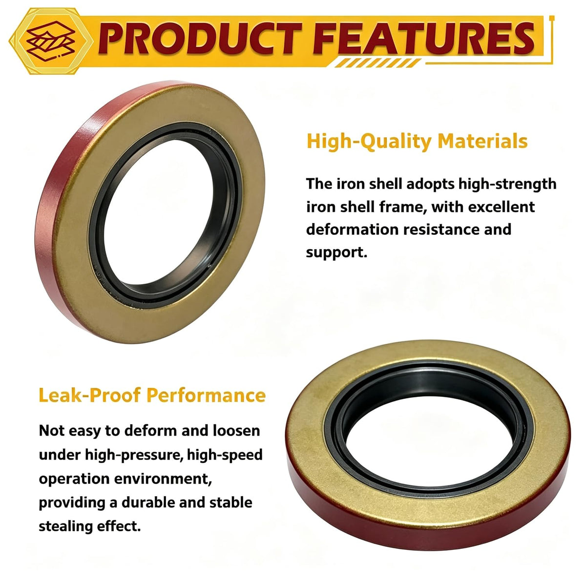 PA 478035 Outer Frame Iron Shell Motor Oil Seal for Parker, 1 Pack