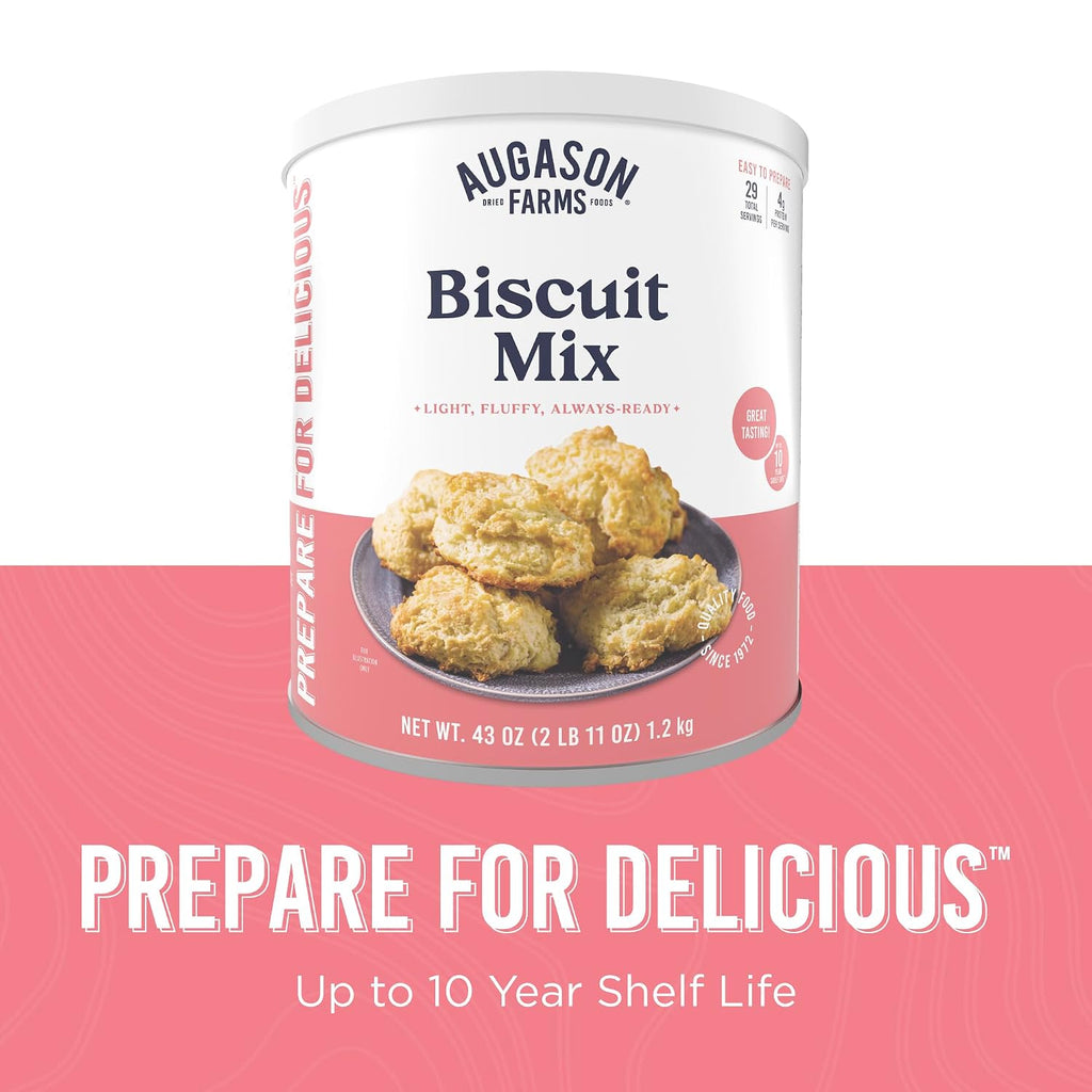 Buttermilk Biscuit Mix Can | Emergency Food Supply, 29 Servings, 10 Year Shelf Life, Biscuit Mix Just Add Water and