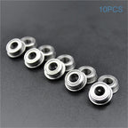 MF63 MF93 MF74 MF84 MF104 MF85 MF95 MF105ZZ MF115 MF106 ZZ Ball Flange Bearings 10Pcs(MF84 4x8x3mm)
