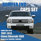 SHENGXUAN Front Bumper End Cap for 2007-2013 Chevy Silverado 1500