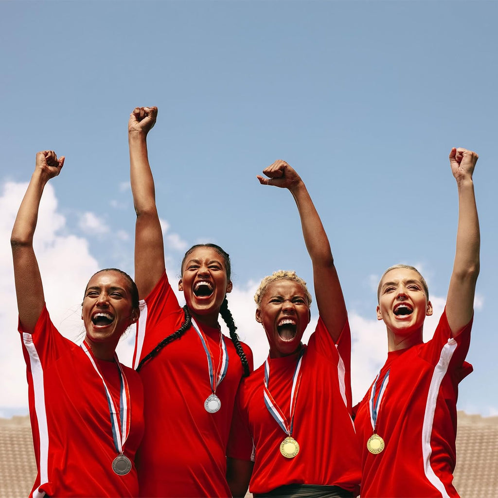 Blank Award Medals Gold Silver Bronze Award Medal Neck Ribbon 15Pcs | Make Your Kit, Winner Prize for Sports Games