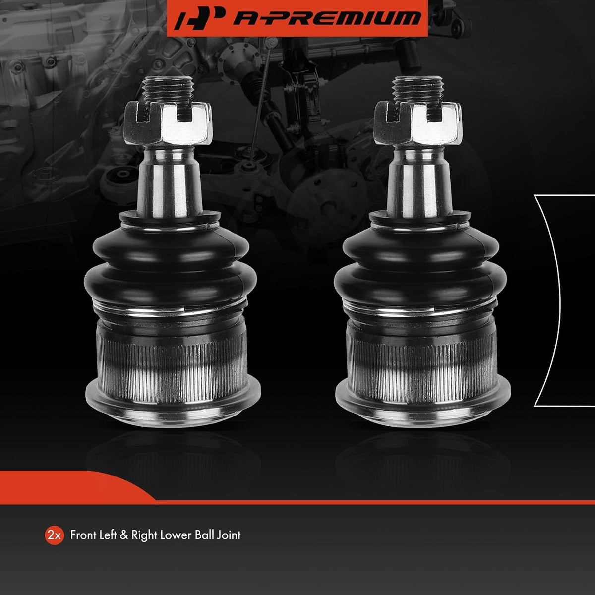 A-Premium Front Lower Ball Joint - Forge Steel, Compatible with Ford