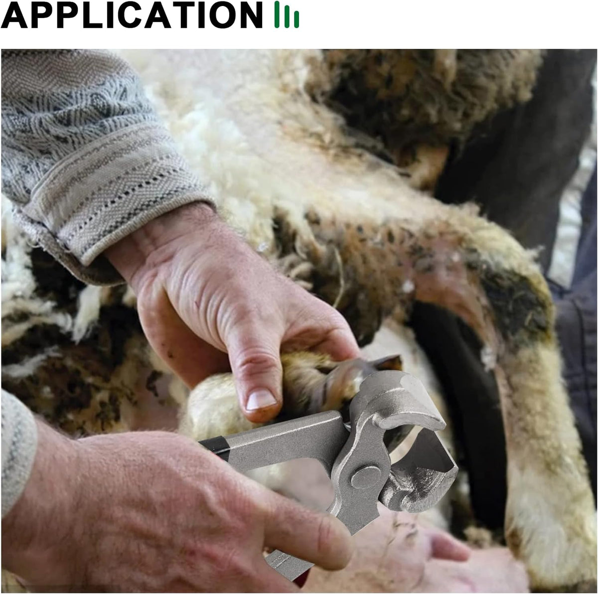 Goats Hoof Nipper 8" Carbon Steel Farrier Tool Multi-Purpose Hoof Trimmers with Plastic Grips for Cattle Sheeps Horses
