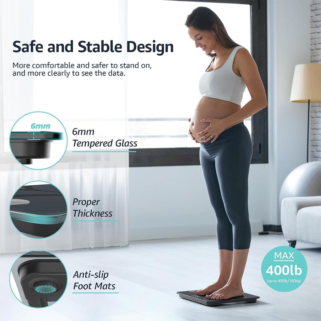 Scale for Body Weight, Digital Bathroom Smart Scale, 13 Body Composition Analyzer Sync Weight Scale BMI Health