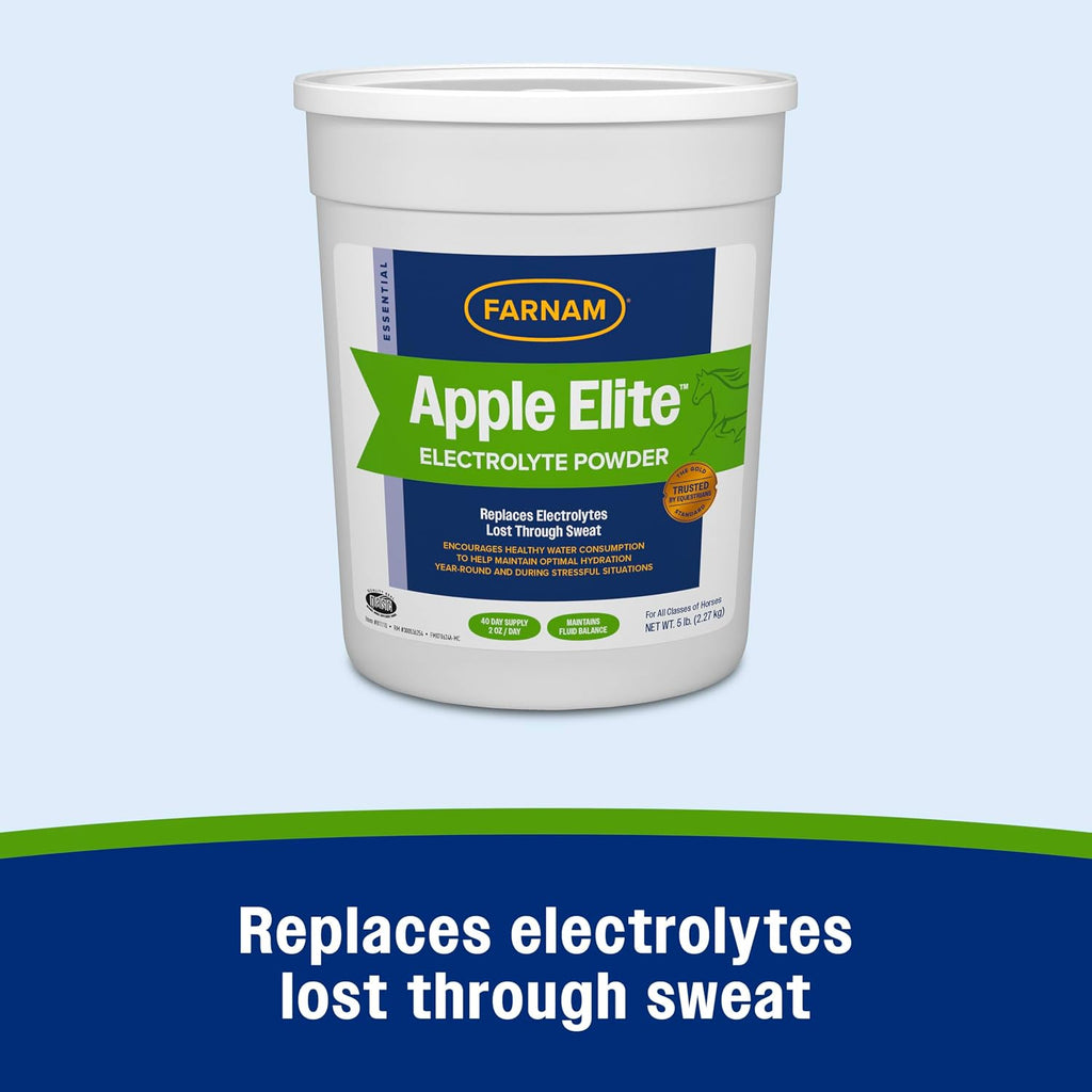 Apple Elite Horse Electrolytes Powder Supplement, 40 Day Supply