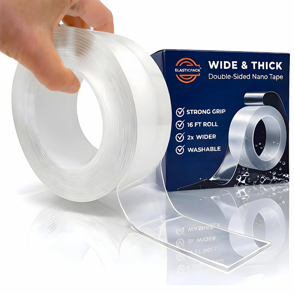 Double Sided Nano Tape, 2 in Wide, Heavy Duty Wall Mounting, Heat Resistant