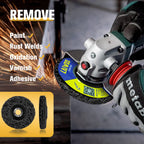 10Pack Strip Disc Wheel Angle Grinder Paint Rust Removal 4" x 5/8" Black