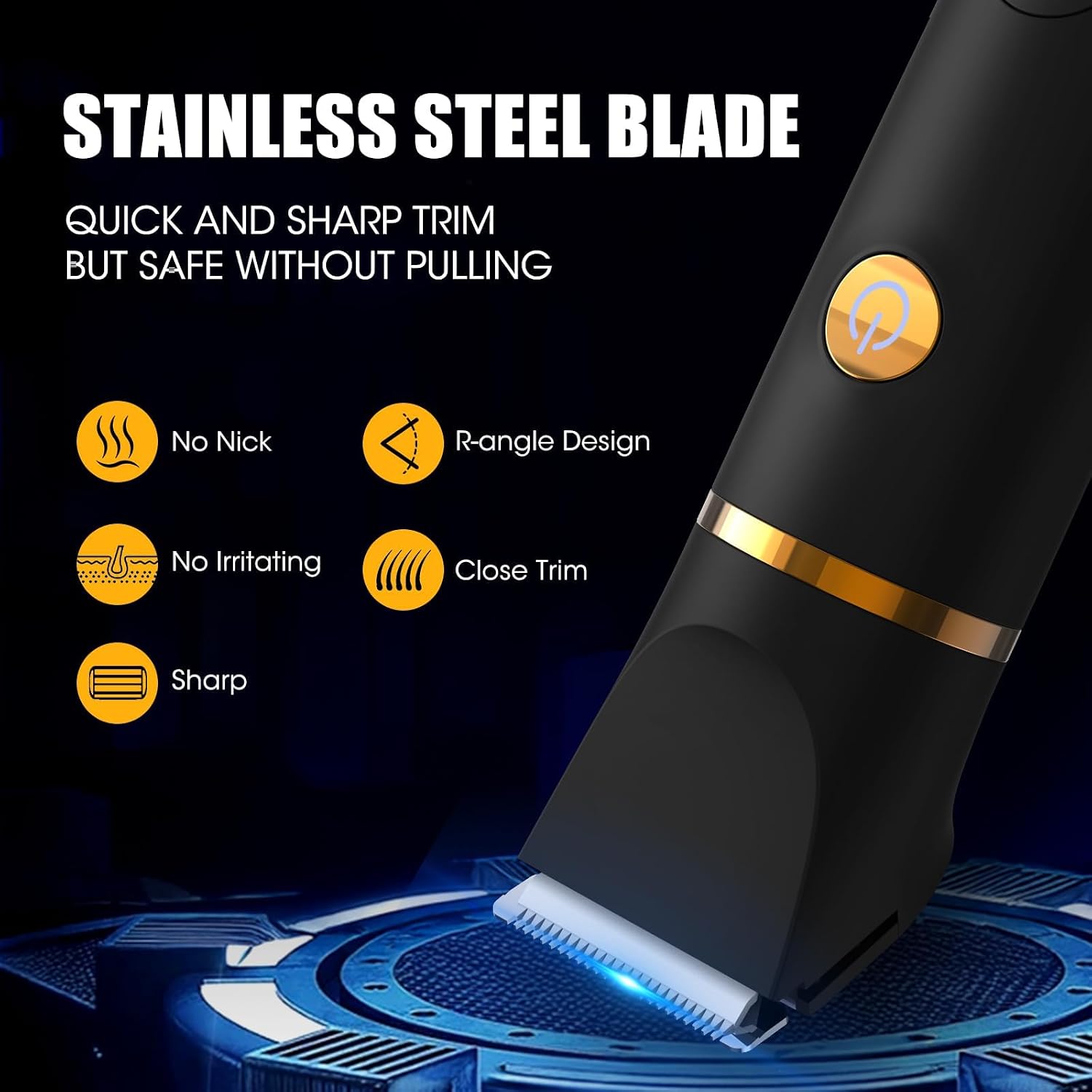 Manscape Body Trimmer for Men, 3 in 1 Men's Grooming Kit with Pubic/Nose Hair Trimmer & Ball Shaver for
