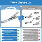 Grease Gun Coupler, 12000 PSI Strong Lock & Extra Reach Grease Tips